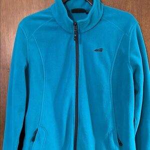 EUC Avia Teal Fleece Full Zip Jacket Size Large